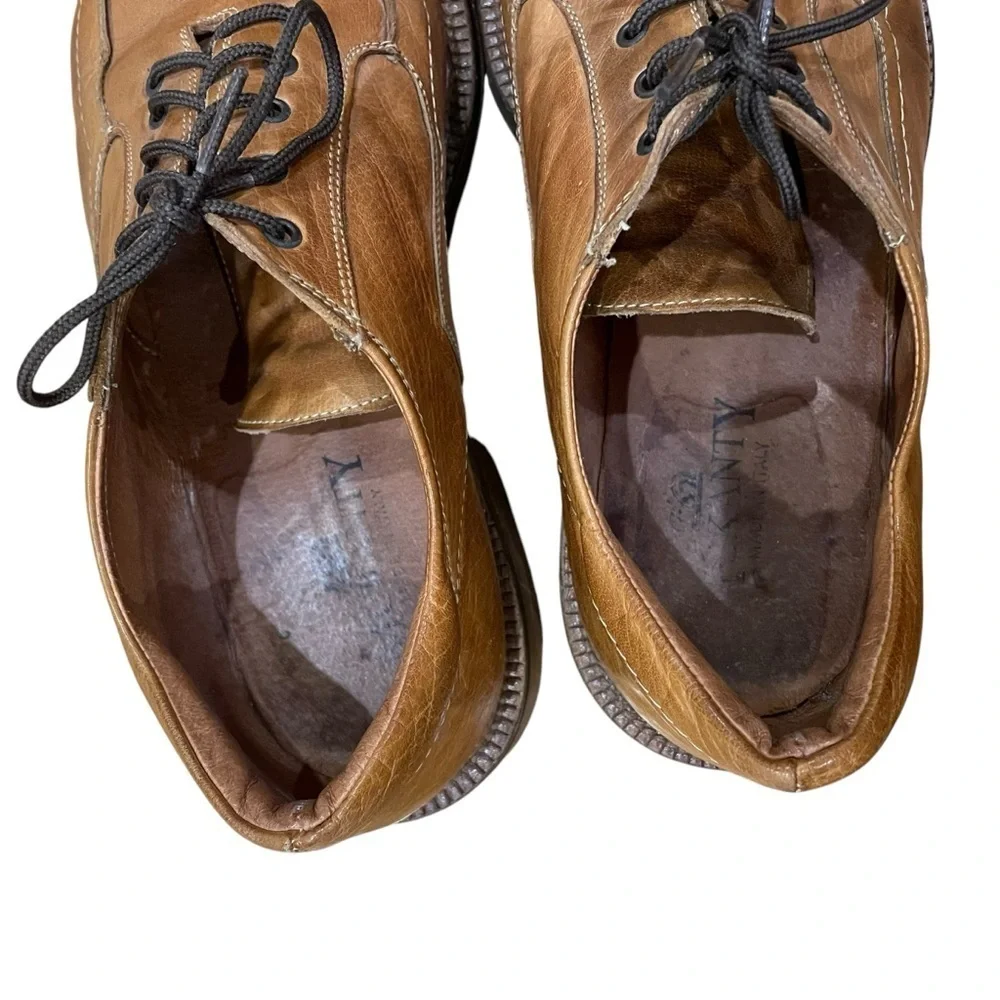 McKanty Leather Square Toe Loafer Dress Shoes Men’s Size 10 / EU 44 Brown Italy